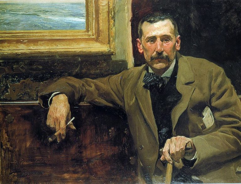 Perez Galdós pintado por Joaquín Sorolla